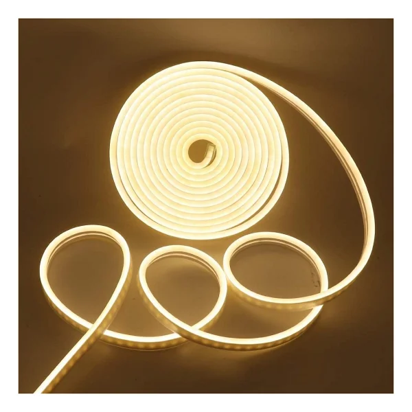 Ice Neon Hortum Işık Led Şerit Aydınlatma 220 Volt Fiş Dahil - 1 m - Gün Işığı - Görsel 2
