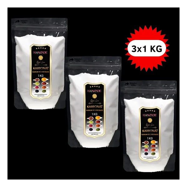 Hanzade Bitkisel Karbonat 1 Kg x 3 Adet - Görsel 2