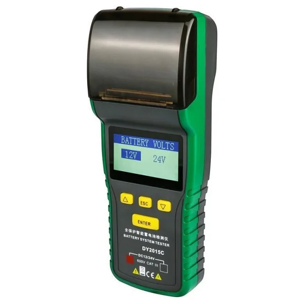 DUOYI DY2015C Termal Yazıcılı Otomotiv Akü Sistemi Test Cihazı 24V/12V - Görsel 4
