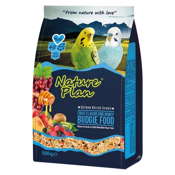 Nature Plan Meyveli Ballı 500 gr Muhabbet Kuşu Yemi - Görsel 2