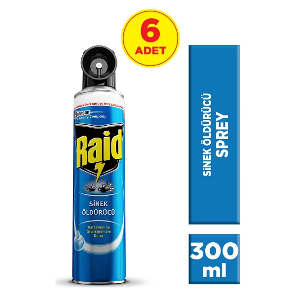Raid Sinek Öldürücü Sprey 300 ml 6'lı - Görsel 2