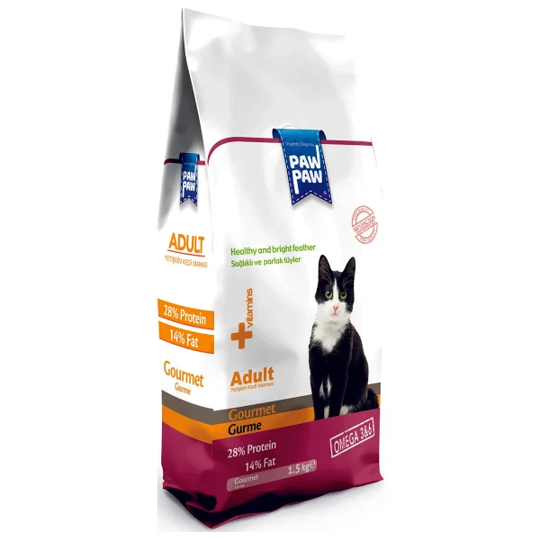 Paw Paw Gurme 1.5 kg Yetişkin Kedi Maması - Görsel 4