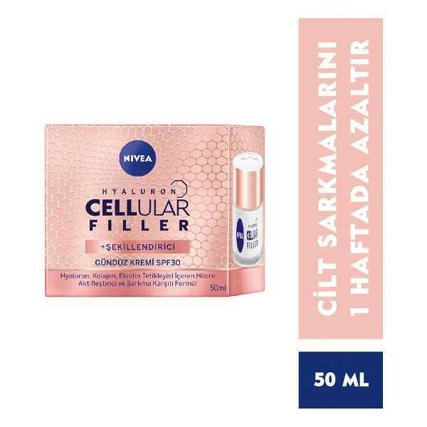 Nivea Hyaluron Cellular Filler Şekillendirici Yaşlanma Karşıtı Spf 30 50 ml Gündüz Kremi - Görsel 4