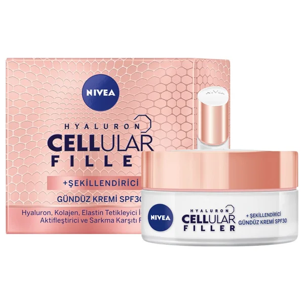 Nivea Hyaluron Cellular Filler Şekillendirici Yaşlanma Karşıtı Spf 30 50 ml Gündüz Kremi - Görsel 5
