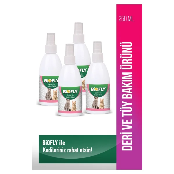 Biofly 250 ml 4'lü Kedi Köpek Bit Pire İlacı - Görsel 2