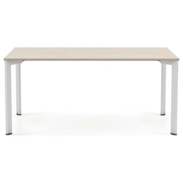 Bürotime Puzzle Çalışma Masası, Akasya & Beyaz Ayak, 140cm - Görsel 3