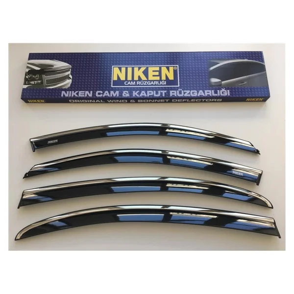 Niken Nıssan Qashqaı 2007 - 2013 Kromlu Cam Rüzgarlığı 4'lü - Görsel 4