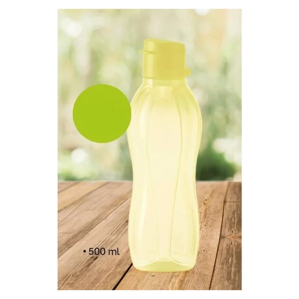 Tupperware Eco Şişe Sarı Pratik Kapak 500 ml Suluk - Görsel 3