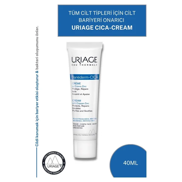 Uriage Bariederm Repairing Cica-Cream 40 ml Cilt Problemlerini Onarıcı Krem - Görsel 6
