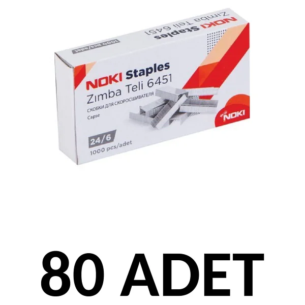 Noki 80 Adet Zımba Teli No:24/6 Cu 1000'li - Görsel 4