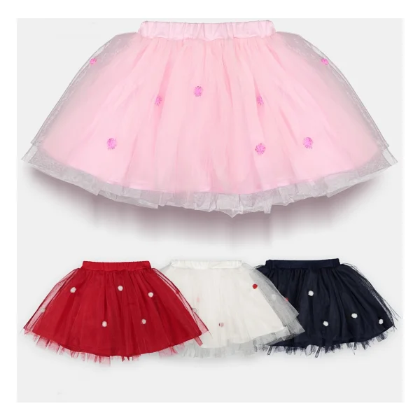 Novy Baby 23 Nisan Bayram Doğum Günü Özel Gün Kız Çocuk Bebek Tütü Etek - 2-9 Yaş - Pembe - 2 Yaş - Görsel 3
