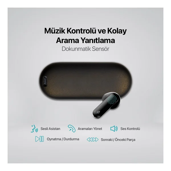 Ttec AirBeat Icon 2KM143 TWS Kulak İçi Bluetooth Kulaklık - Görsel 3