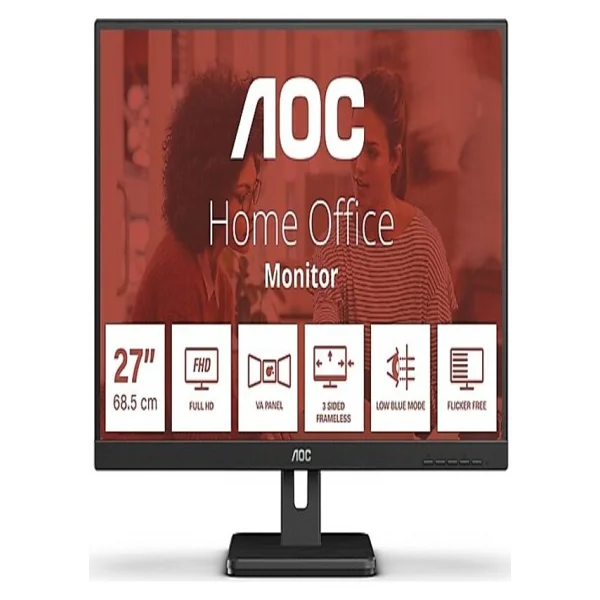AOC 27E3UM/BK 27" 4 ms Full HD 75 Hz Monitör - Görsel 2