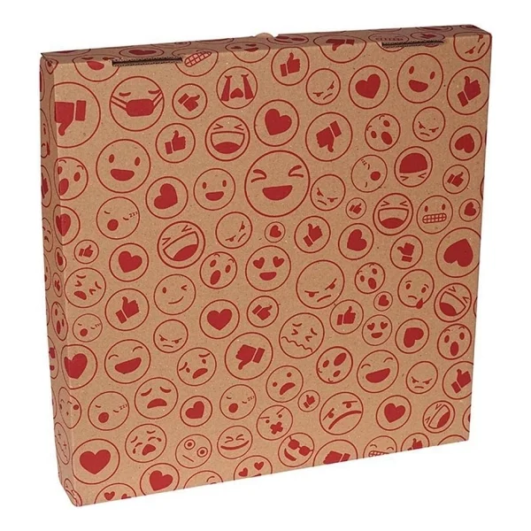 30 cm Emoji Baskılı Pizza Kutusu (30X30X4) - 100 Adet - Görsel 4