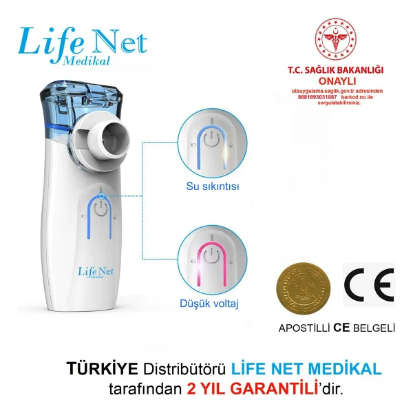 Life Net YS35 Taşınabilir Mesh Nebulizatör - Görsel 3