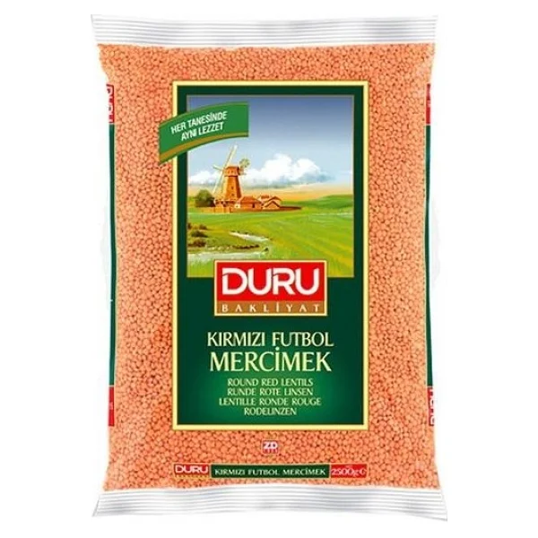 Duru Kırmızı Futbol Mercimek 2 kg - Görsel 5