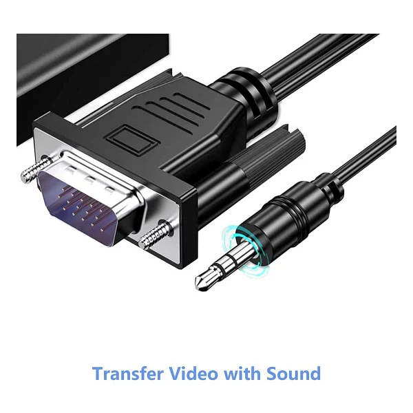 Apera Gn-86 1080P 60hz VGA To HDMI Çevirici Adaptör Ses Kablosu Dahil - Görsel 2