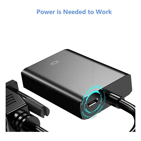 Apera Gn-86 1080P 60hz VGA To HDMI Çevirici Adaptör Ses Kablosu Dahil - Görsel 4