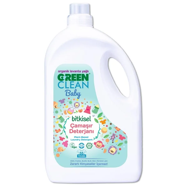 U Green Clean Baby Organik Lavanta Yağlı Bitkisel Çamaşır Deterjanı 2750 ml - Görsel 3