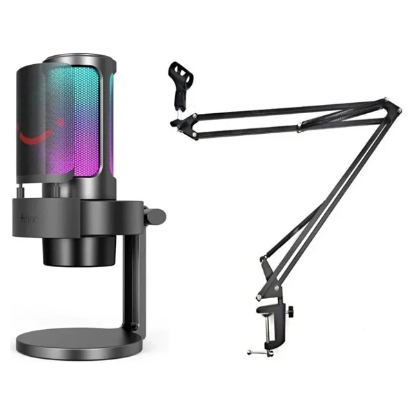 Fifine Ampligame A8 Siyah RGB USB Yayıncı Mikrofonu - Görsel 2