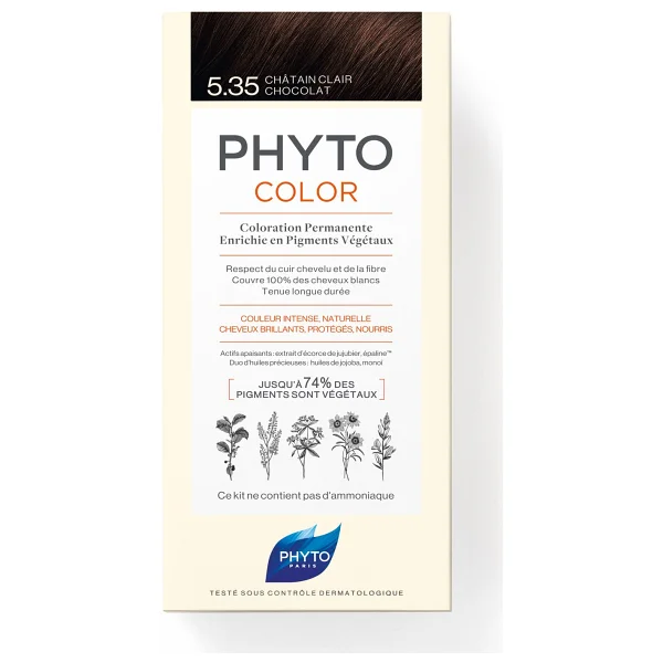 Phyto Color Kit 5.35 Açık Kestane Dore Akaju Saç Boyası - Görsel 3