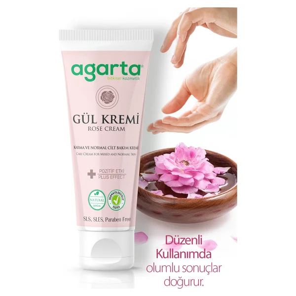 Agarta Doğal Gül Kremi 75 ml Nemlendirici - Görsel 10