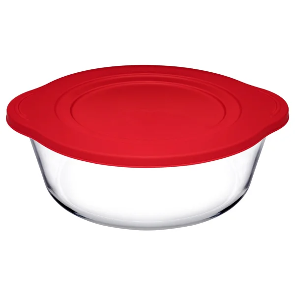 Paşabahçe 59133 840 cc Plastik Kapaklı Yuvarlak Borcam - Görsel 2