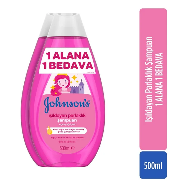 Johnson's Baby Işıldayan Parlaklık Bebek Şampuanı 500 ml 2 Adet - Görsel 3