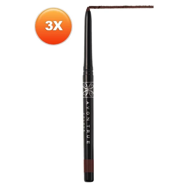 Avon Glimmerstick Asansörlü Cosmic Brown 3 Adet Göz Kalemi - Görsel 5