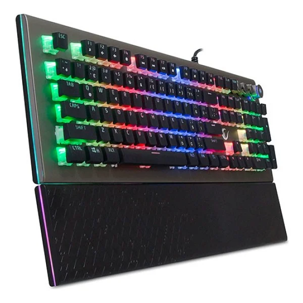 Rampage Impressive KB-R101 RGB Blue Switch Kablolu Mekanik Oyuncu Klavyesi - Görsel 2