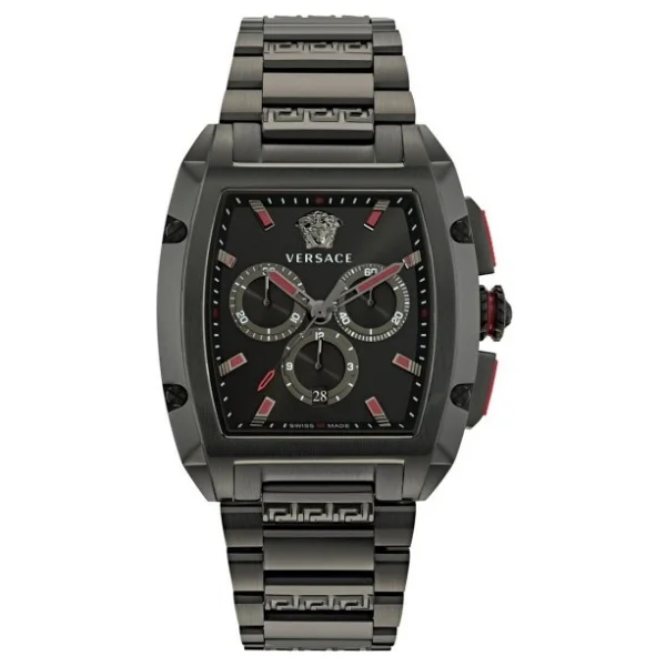 Versace Dominus VRSCVE6H00623 Çelik Kordon Siyah Erkek Kol Saati - Görsel 2