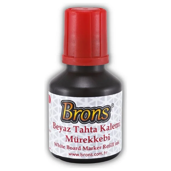 Brons 30 ml Kırmızı Tahta Kalem Mürekkebi - Görsel 2