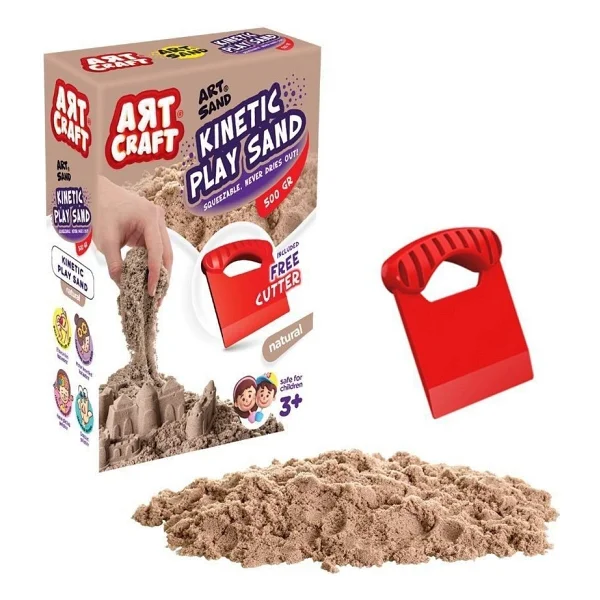 Art Craft Aksesuarlı Naturel Kinetik Oyun Kumu 500 gr 03685 - Görsel 2