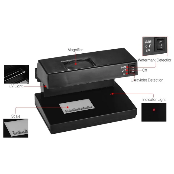 Vıp New Counterfeıt Money Detector Vıp Kalıte Profesyonel Sahte Para Kontrol Cıhazı Full Fonksıyonlu - Görsel 2
