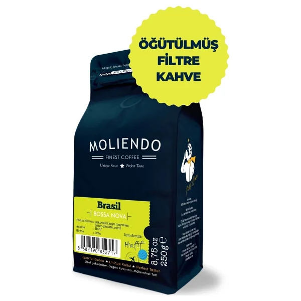 Moliendo Brasil Bossa Nova Yöresel Öğütülmüş Filtre Kahve 250 gr - Görsel 6