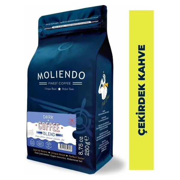 Moliendo Dark Coffee Blend Çekirdek Kahve 1000 gr - Görsel 7