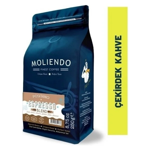 Moliendo Finest Coffee Positano Espresso Blend Kahve (Çekirdek) 1000 g - Görsel 7