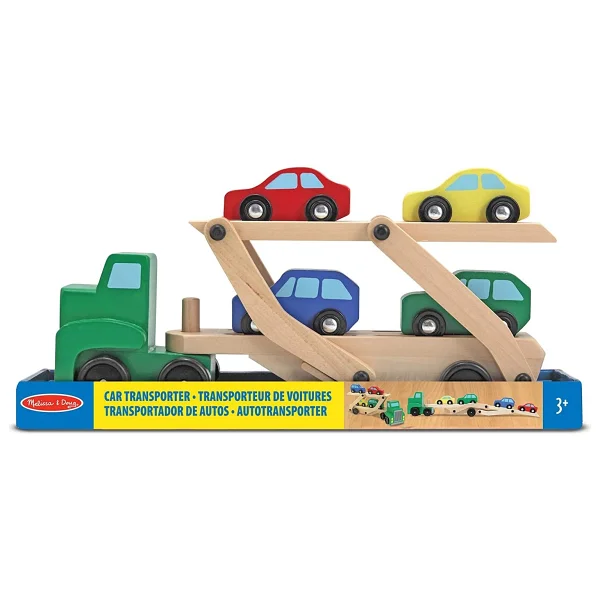 Melissa&Doug Ahşap Araba Taşıyıcı Tır - Görsel 4
