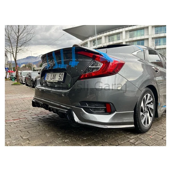 Güneşli Garaj Honda Civic Fc5 Makyajlı Mugen Body Kit Seti Plastik - Görsel 3
