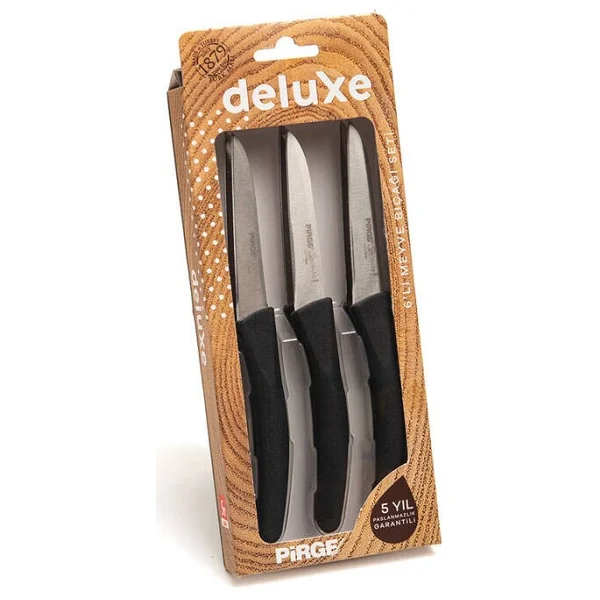 Pirge Deluxe 9 cm 6'lı Meyve Bıçağı - Görsel 2