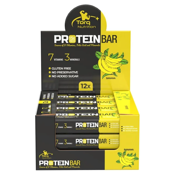 Torq Nutrition Protein Bar Muz 12 Adet - Görsel 2