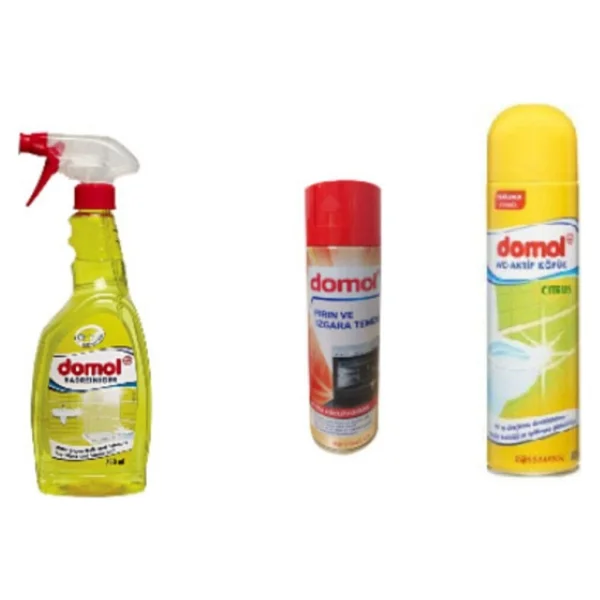 DOMOL Kir Ve Kireç Çözücü 750 ml Sprey+tuvalet Temizleme Köpüğü+fırın Izgara Temizleyici Köpük - Görsel 2