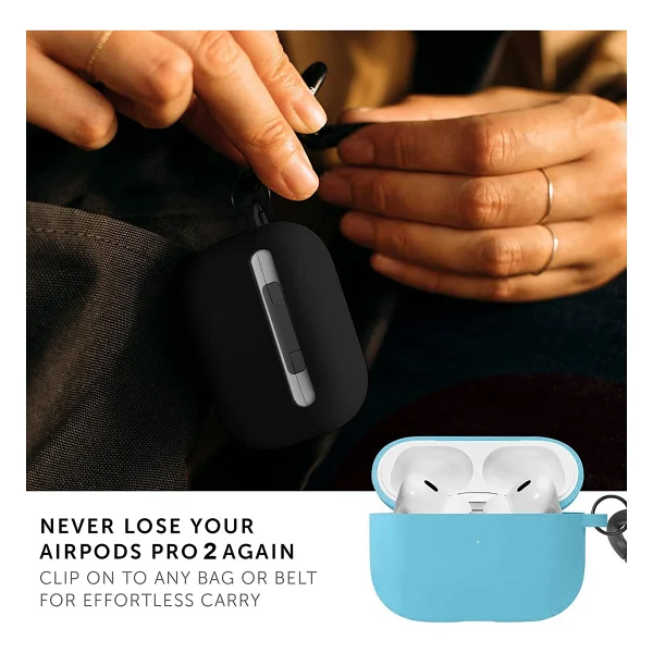 Microsonic Airpods Pro 2.nesil Liquid Silicone Lansman Lavanta Grisi - AirPods Pro 2. Nesil - Görsel 5
