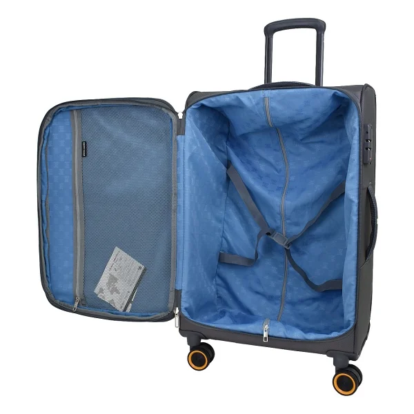 Pierre Cardin 04PC6000 Kumaş Kabin + Orta Boy 2'li Valiz Seti - Görsel 5