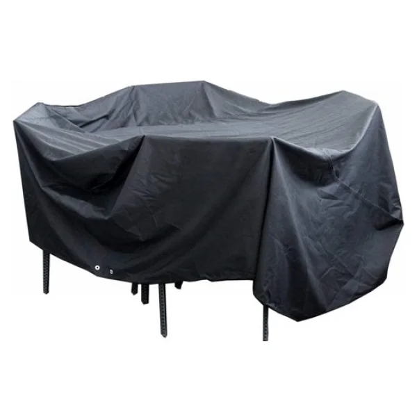 Bundera Cover Bahçe Mobilya Koruma Örtüsü Yağmur Toz Kir Önleyici Su Geçirmez Branda - Siyah - 180 x 160 x 80 - Görsel 5