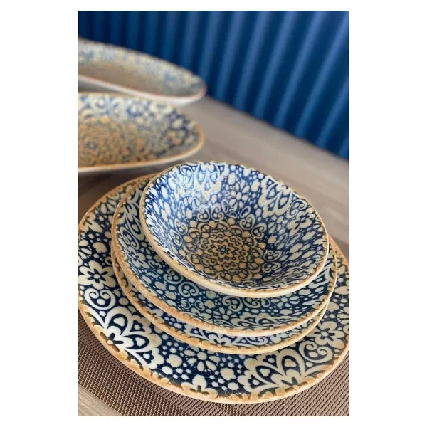 Bonna Porselen Alhambra Gourmet Düz Tabak 21 Cm 6'lı Takım Alhgrm21dz - Görsel 2