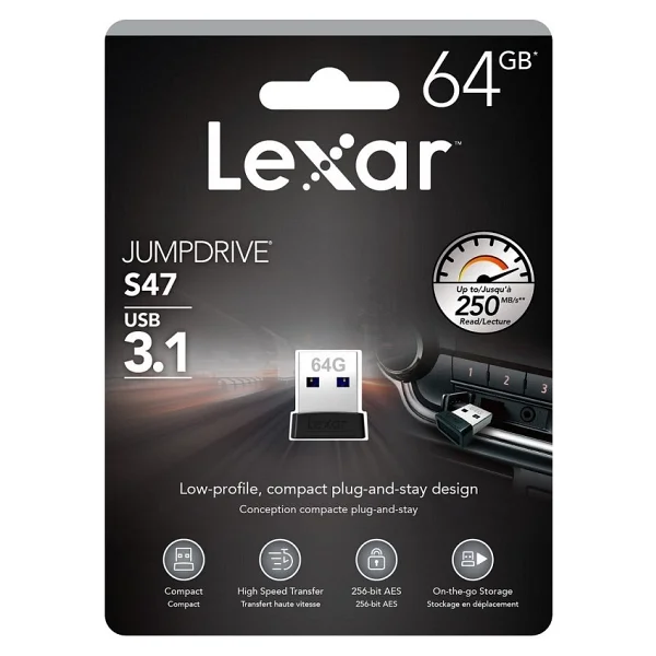 Lexar Jumpdrive S47 LJDS47-64GABBK 64 GB Flash Bellek - Görsel 4