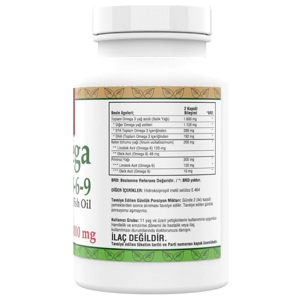 Ncs Omega 3 + 6 + 9 Balık Yağı 200 Softgel - Görsel 2