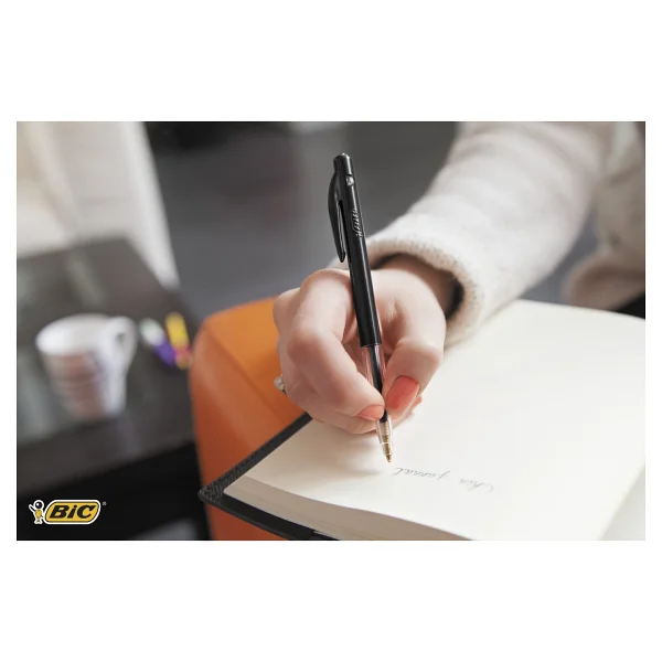 Bic M10 Basmalı 50'li Kutu Siyah Tükenmez Kalem - Görsel 5