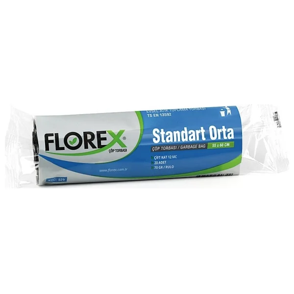 Florex Standart Orta Boy Çöp Poşeti 20'li - Görsel 5